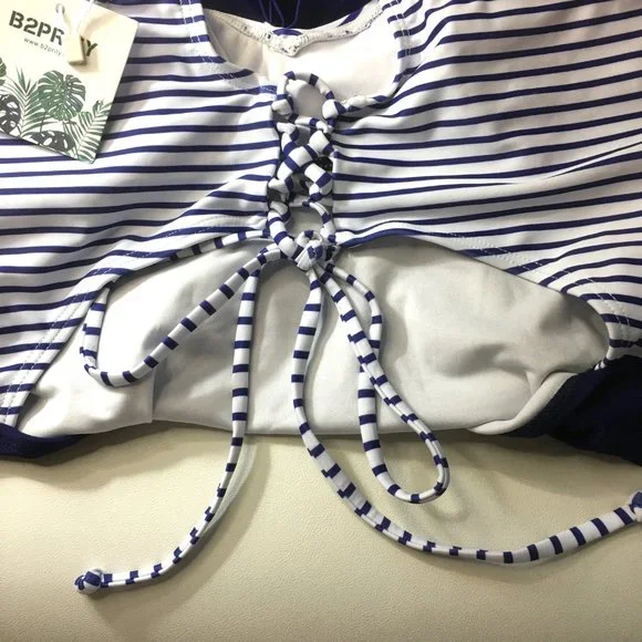 B2PRITY Front Cross Slimming Swimsuit   NEW WITH TAGS! - Picture 6 of 13